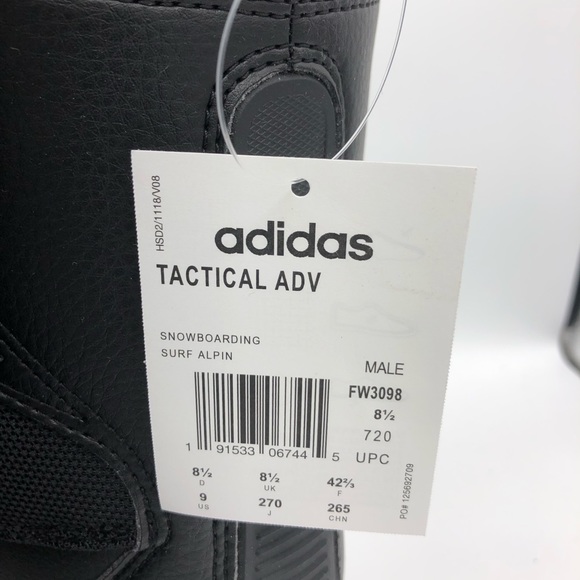 Adidas Terrex Tactical ADV Black Boots Snowboarding - Picture 4 of 4